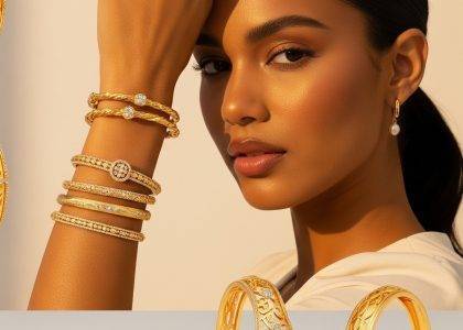 Armreifen Gold Damen kaufen in der Nähe (333, 585, 750, 21k, 22k)