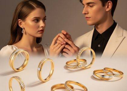 Trauringe Gold Kaufen in der Nähe (333, 585, 750, 21k, 22k)